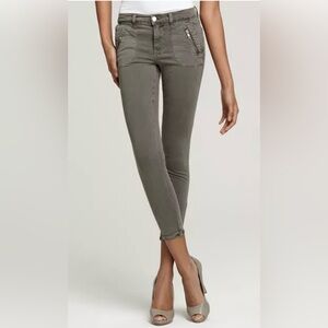 J BRAND Ginger Zip Crop in Vintage Armadillo Size 26